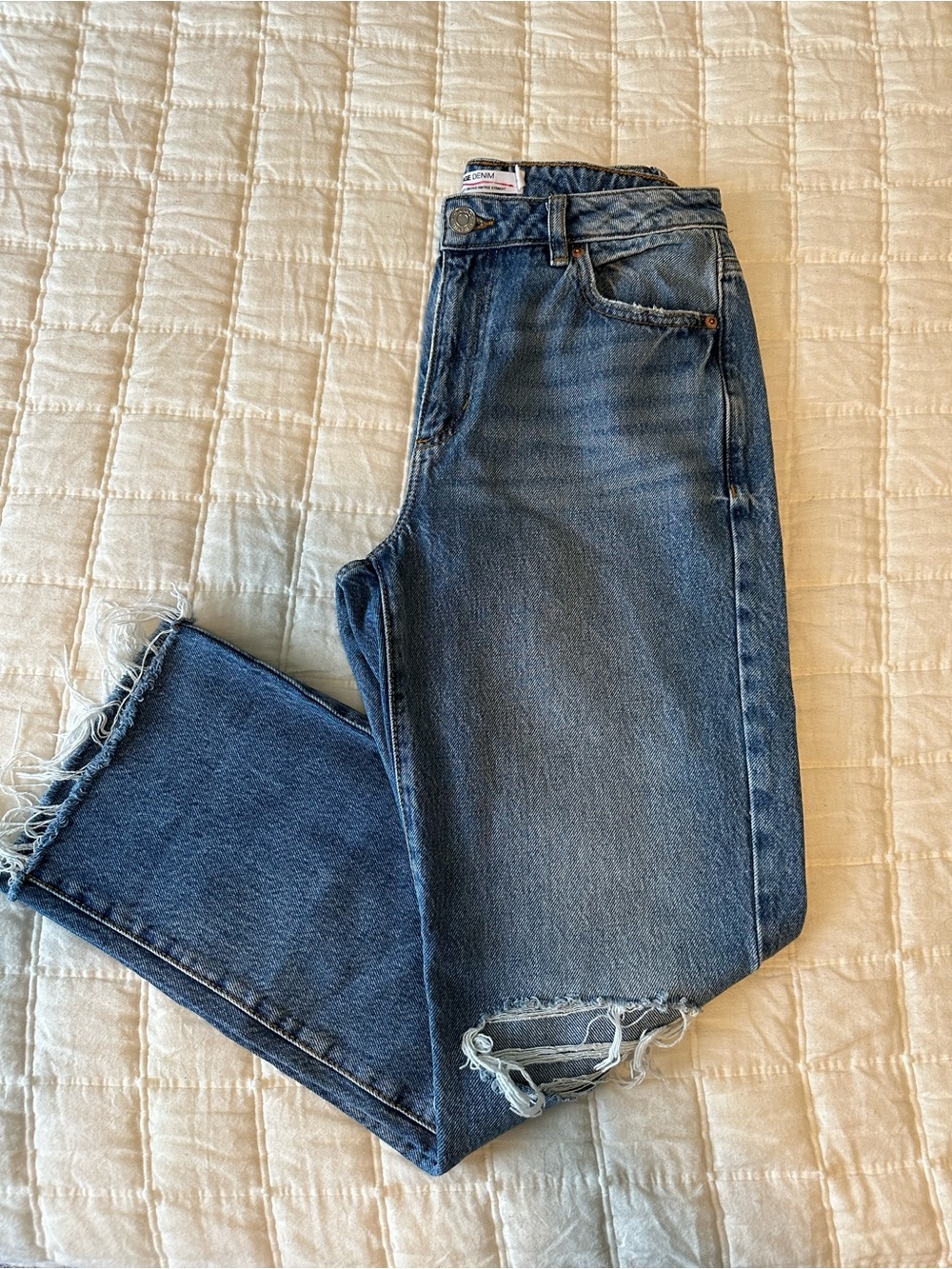 Garage Women's Vintage Straight Distressed Jeans Size 27